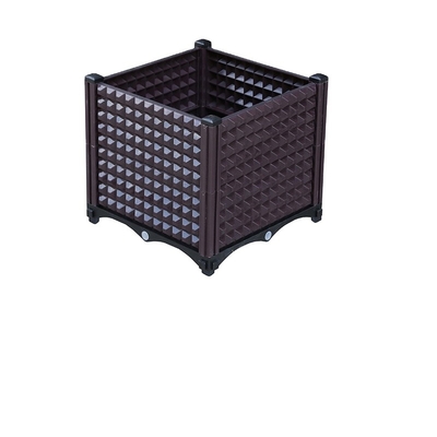 Cajas plásticas cuadradas grandes modernas decorativas del plantador de los PP para el balcón
