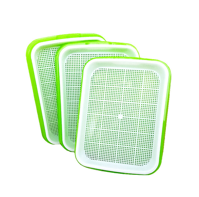 semilla hidropónica plástica ancha Sprouter Tray With Lid Anti Corrosion de las bandejas de los 24.5cm