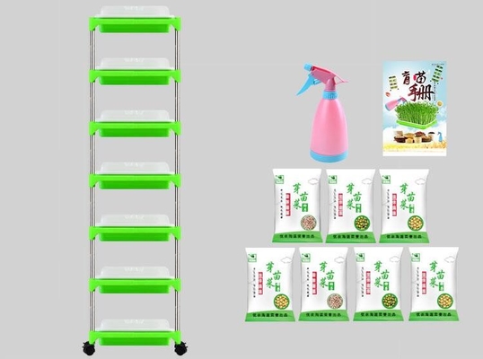 Almácigo de múltiples capas Tray Stand Microgreen Hydroponic Trays biodegradable