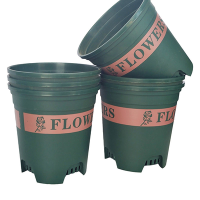 Resistencia plástica de la colisión del envase de la planta de las macetas plásticas redondas de 0,5 galones