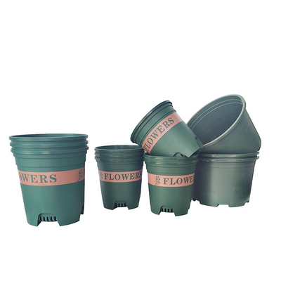 Macetas plásticas redondas modernas del OEM los 9cm el 11cm alrededor de los potes plásticos de la planta