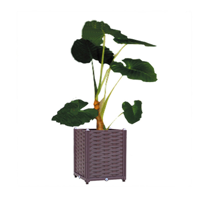 el plantador cuadrado plástico de los 40*40*37cm encajona al peso ligero plástico de los plantadores de Veg
