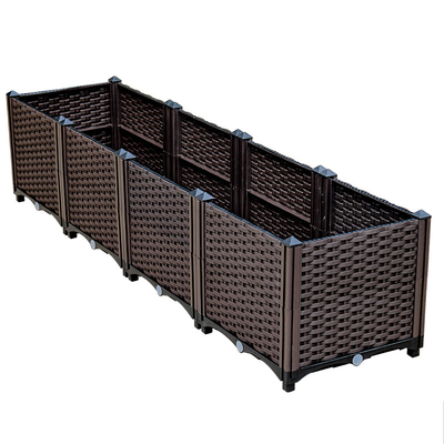 Caja plástica del plantador de la resistencia a las inclemencias del tiempo en los echadores