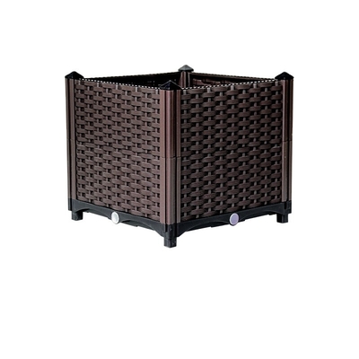Caja plástica rectangular respirable del plantador del jardín para plantar el almácigo ninguna salida