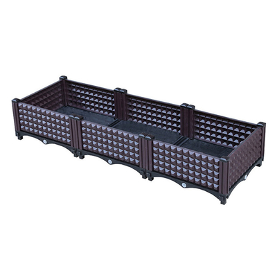 El plantador rectangular impermeable del Pvc encajona el plantador plástico del Veggie encajona la longitud del 120cm