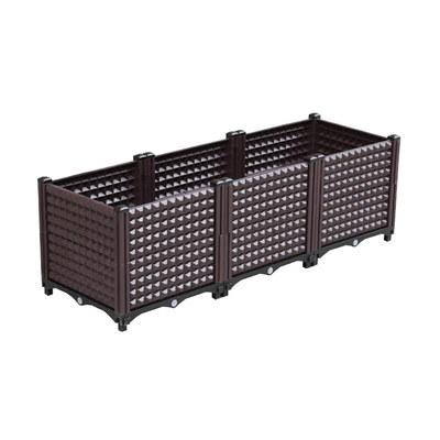 los 37cm alto Herb Planter Box Antioxidant plástico 24 cajas plásticas del plantador de la pulgada