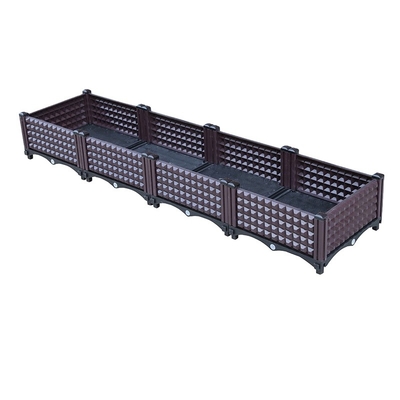Caja de Logo Customized Plastic Garden Planter favorable al medio ambiente