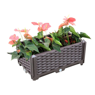Verdura de establecimiento plástica multifuncional del balcón del jardín de tejado de la caja de la rota del fabricante que planta flo combinado al aire libre de la caja