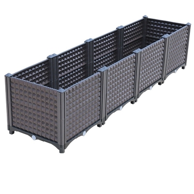 Verdura de establecimiento plástica multifuncional del balcón del jardín de tejado de la caja de la rota del fabricante que planta flo combinado al aire libre de la caja