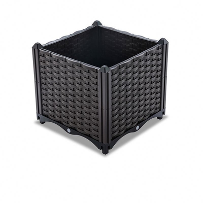 flor de alta calidad del jardín del fabricante de las macetas que planta la verdura rectangular de la cama de flor de la caja que planta la caja