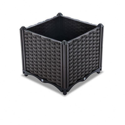 Caja plástica los 40*40*26CM de la planta del plantador plástico contemporáneo del balcón