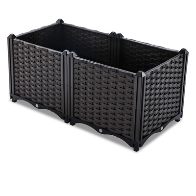 Caja plástica los 40*40*26CM de la planta del plantador plástico contemporáneo del balcón