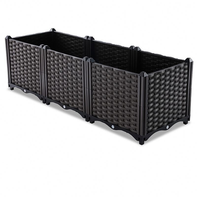 Caja plástica los 40*40*26CM de la planta del plantador plástico contemporáneo del balcón
