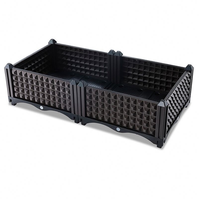 Mano del precio bajo de alta calidad y - jardín al aire libre de establecimiento retro tejido de la caja que planta el jardín plástico de la caja que planta la caja