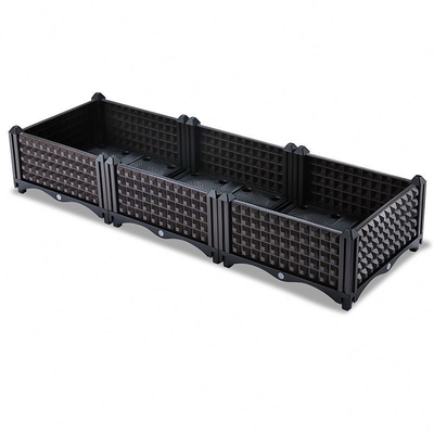 Mano del precio bajo de alta calidad y - jardín al aire libre de establecimiento retro tejido de la caja que planta el jardín plástico de la caja que planta la caja