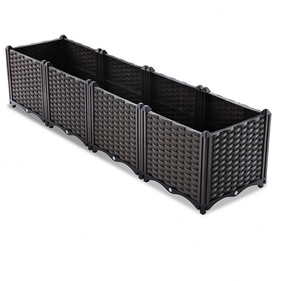 Mano - caja plástica tejida del plantador del jardín