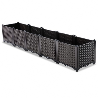 Mano - caja plástica tejida del plantador del jardín