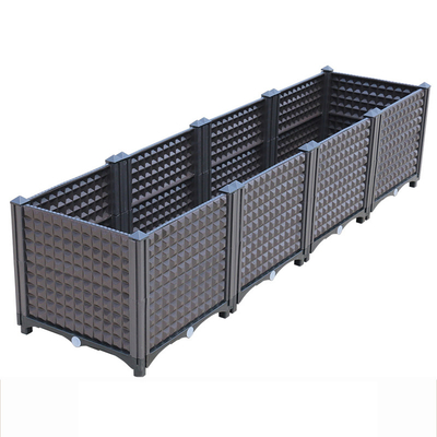 las cajas plásticas del plantador del canal de la longitud del 160cm reciclaron los equipos aumentados plásticos de la cama antioxidantes
