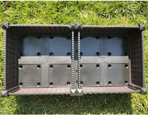 uno mismo aumentado plástico del plantador de la cama del jardín del 160*40*22cm que riega las cajas plásticas del plantador de la cubierta