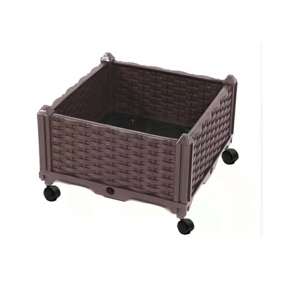 Maceta plástica rectangular grande caja conveniente europea del estilo de la sola que planta cultivar un huerto plantando la caja