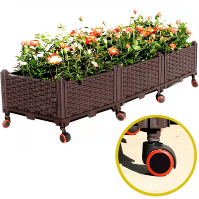 El PVC plástico aumentado multifuncional de los plantadores del jardín aumentó la cama del jardín en los echadores