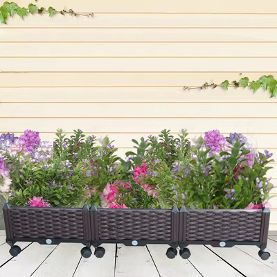El PVC plástico aumentado multifuncional de los plantadores del jardín aumentó la cama del jardín en los echadores