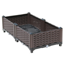 Caja derecha plástica de múltiples capas el 120*40*67cm del plantador para el balcón