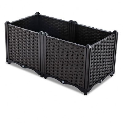 Caja plástica el 160*40*37cm Logo Customized del plantador del jardín del patio de los restaurantes