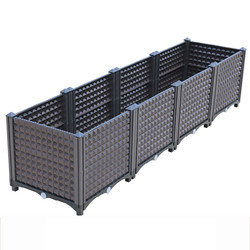 Caja plástica el 160*40*37cm Logo Customized del plantador del jardín del patio de los restaurantes