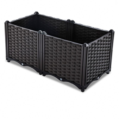 Insecto Herb Planter Box plástico tejido prueba cajas plásticas del plantador de 30 pulgadas