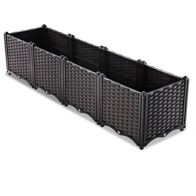 Insecto Herb Planter Box plástico tejido prueba cajas plásticas del plantador de 30 pulgadas