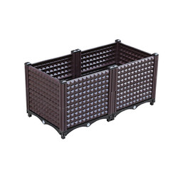 La caja plástica de pintura los 80*40*37cm del plantador del jardín de la prueba de la salida del color modificó para requisitos particulares