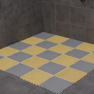 Estera sostenible los 30*30CM de Mat Anti Slip Toilet Floor del piso que empalma