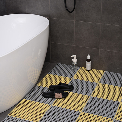 Estera sostenible los 30*30CM de Mat Anti Slip Toilet Floor del piso que empalma