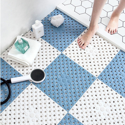 No deslice el baño Mat Sustainable de la TPE de la estera los 30*30CM del piso que empalma