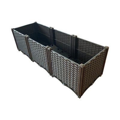 Oxidante anti del jardín del arreglo para requisitos particulares de la caja plástica decorativa del plantador