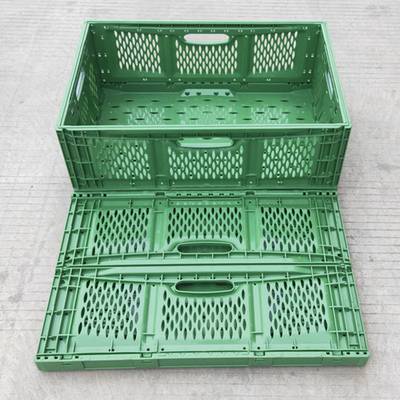 Transporte vegetal plegable plástico modificado para requisitos particulares de la comida de la cesta de los supermercados