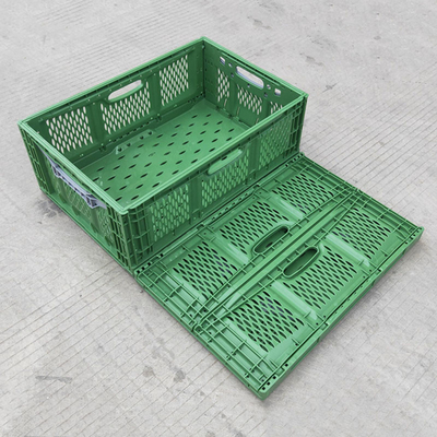 Transporte vegetal plegable plástico modificado para requisitos particulares de la comida de la cesta de los supermercados