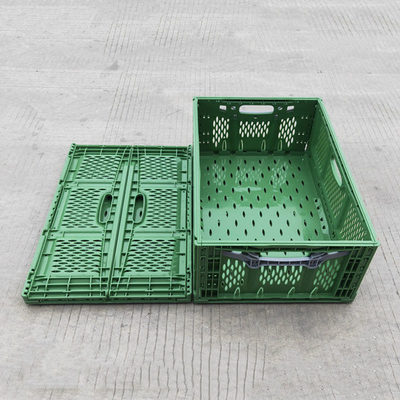 Transporte vegetal plegable plástico modificado para requisitos particulares de la comida de la cesta de los supermercados